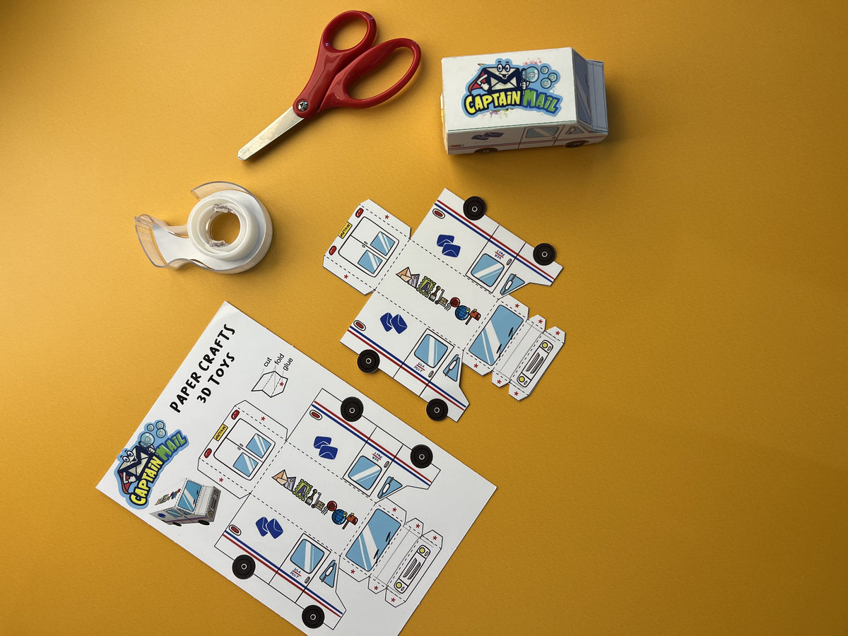 Captain Mail educational mail packet for kids