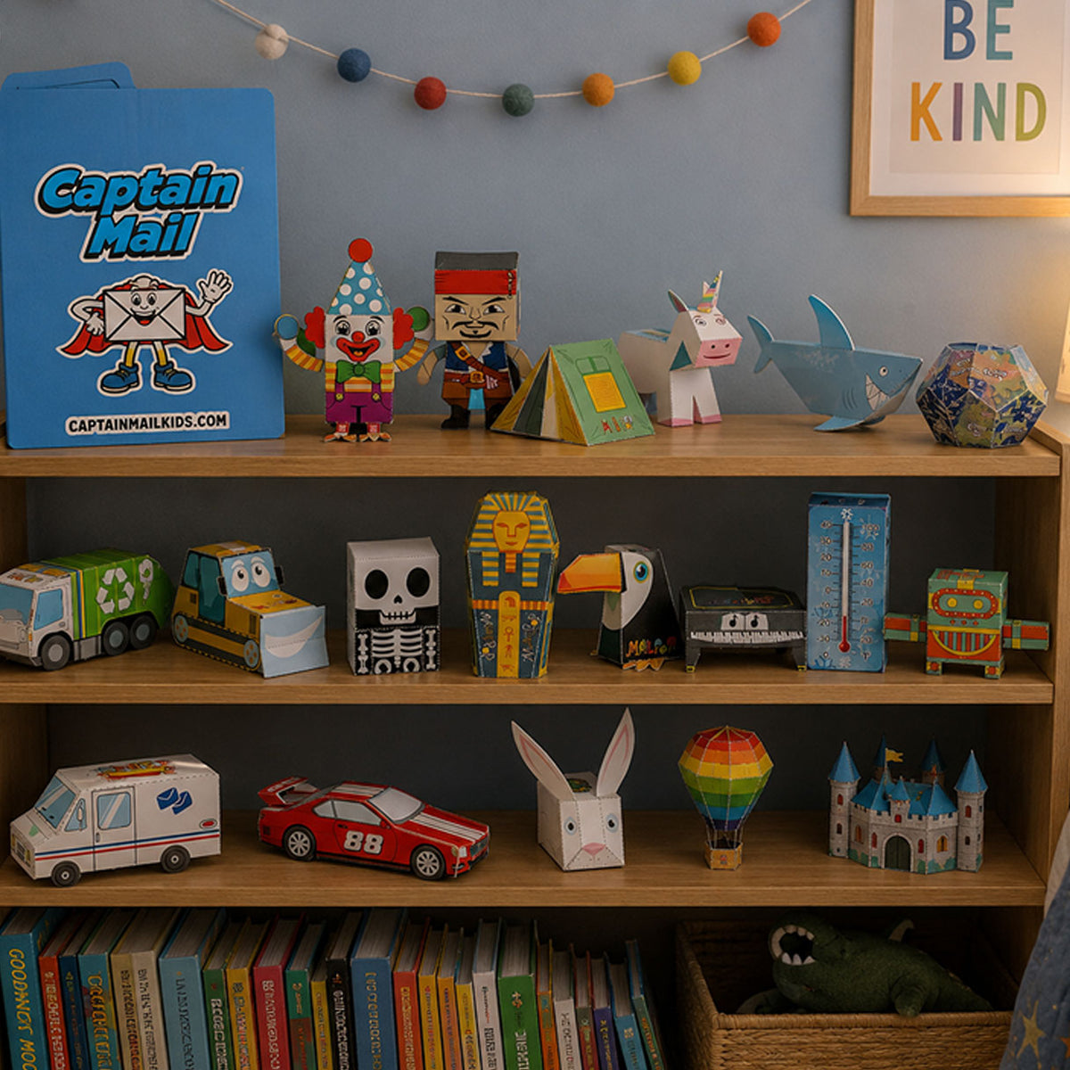 Captain Mail educational mail packet for kids