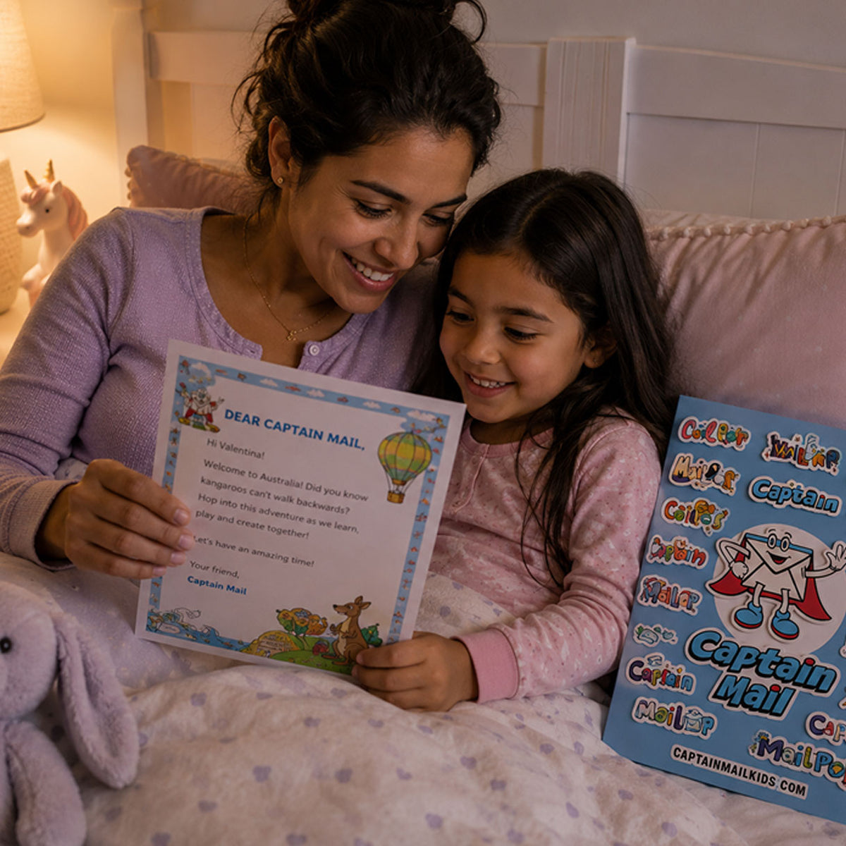 Captain Mail educational mail packet for kids