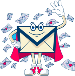 Captain Mail mascot
